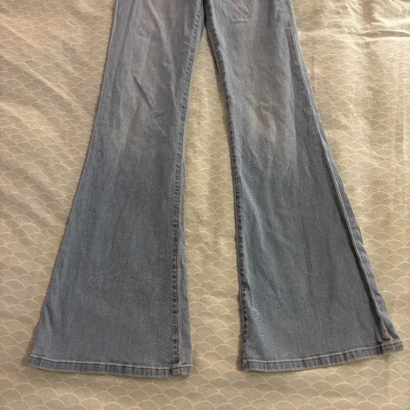 Joe's Jeans High Waist Flare Jeans in Corinne (Light Wash) - Picture 9 of 10